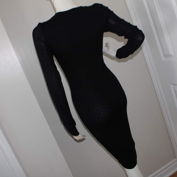 BCBGMaxazria V Neck Bodycon Dress - Picture 6 of 8